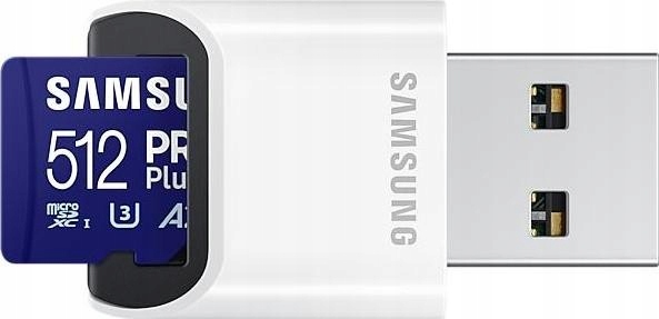 Paměťová karta microSDXC 512gb Samsung Pro Plus 130/180mb U3 V30 Usb