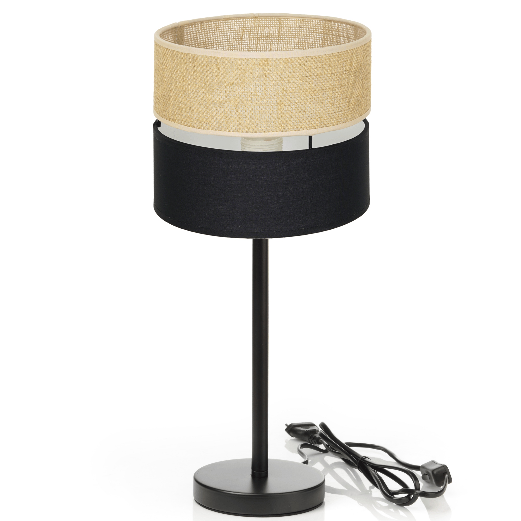 Noční Lampa Stolní Juta Boho Jutová Duo Stolní Polská Robustní Lampa