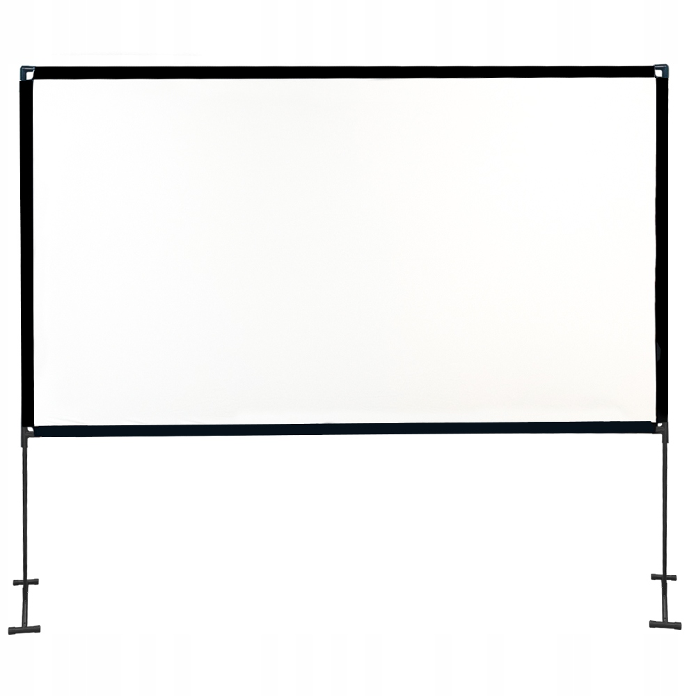 Ekran projekcyjny przenośny do rzutnika ze statywem