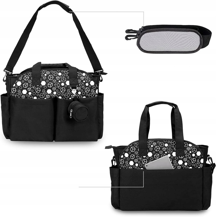 TORBA DLA MAMY DUŻA I POJEMNA ORGANIZER Wysokość 29 cm