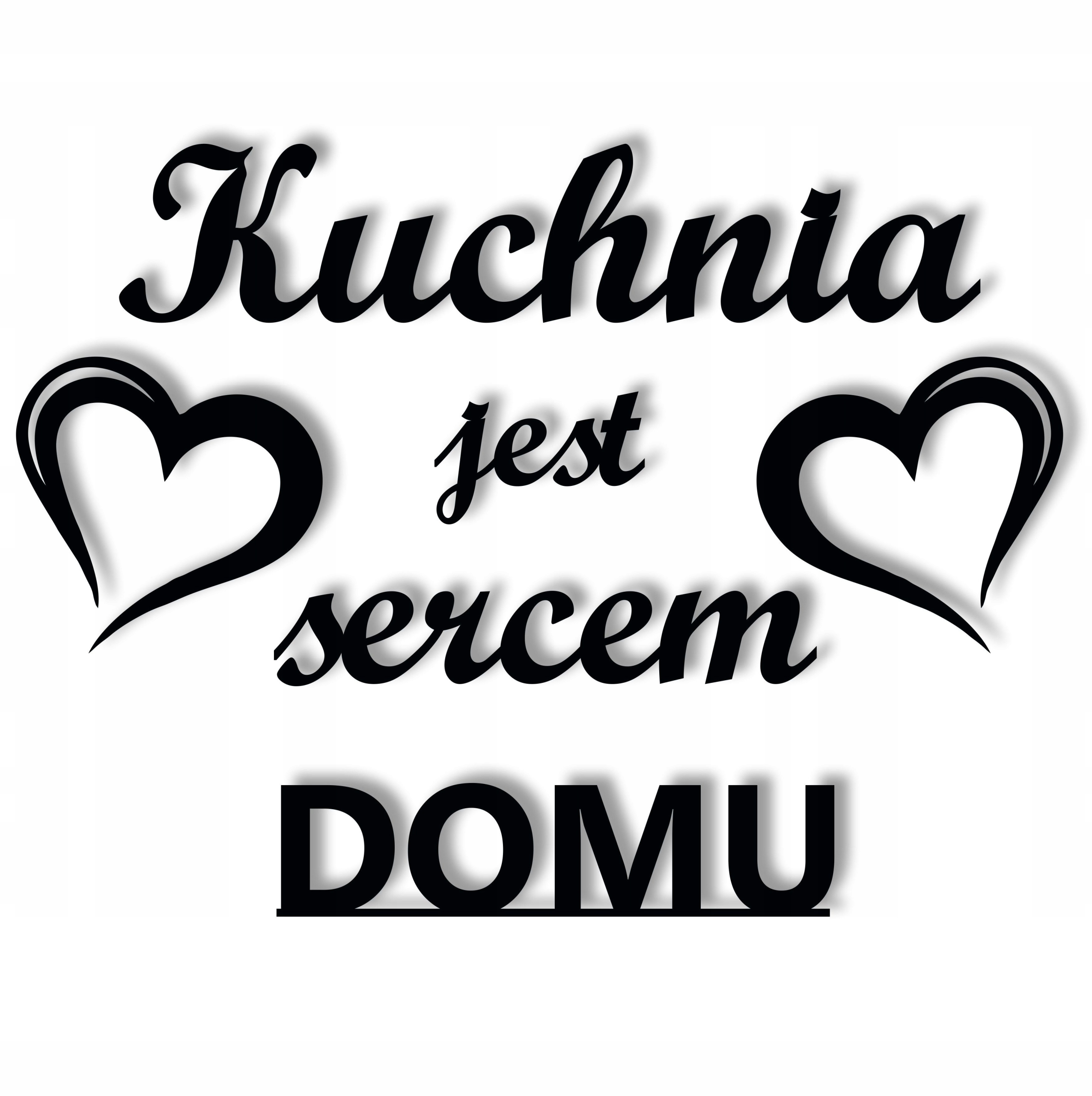 Dekorácia nápis Kuchyňa Je Srdcom Domu 125x170