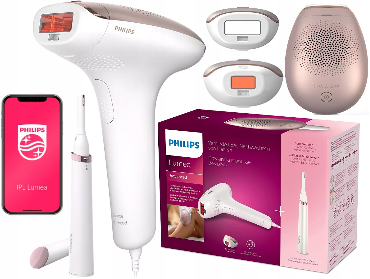 Ipl epilátor Philips Lumea Advanced BRI921 2 Aplikace Pouzdro Zastřihovač
