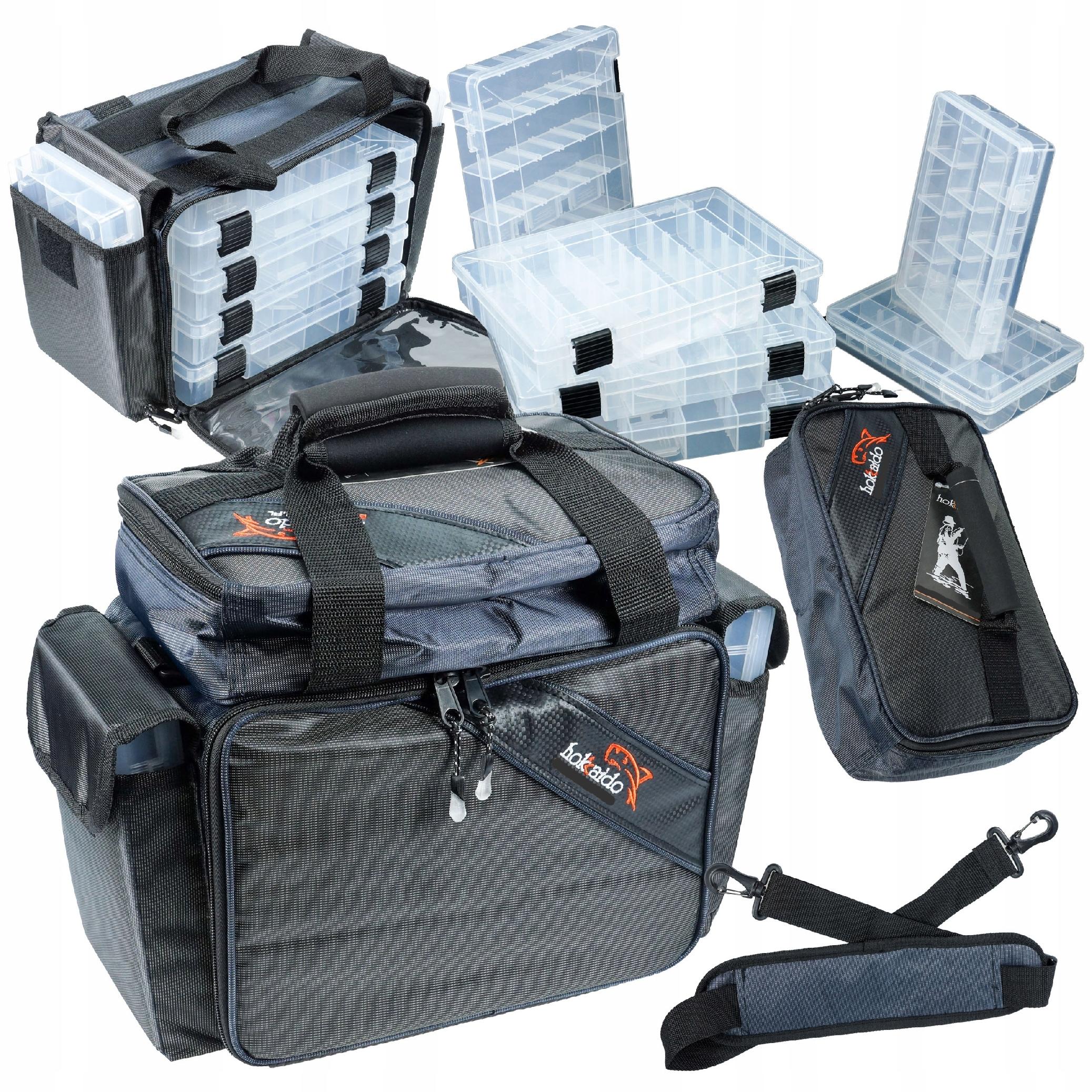 TORBA WĘDKARSKA Z 4 PUDEŁKAMI HOKKADO 40/20/30-6