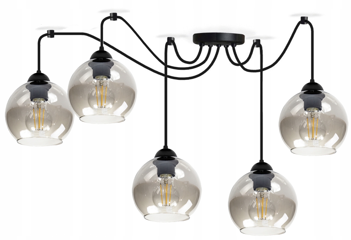 Závesná Stropná Lampa Pavúk Sklenené Tienidlá Led Luster Lampy Lustre