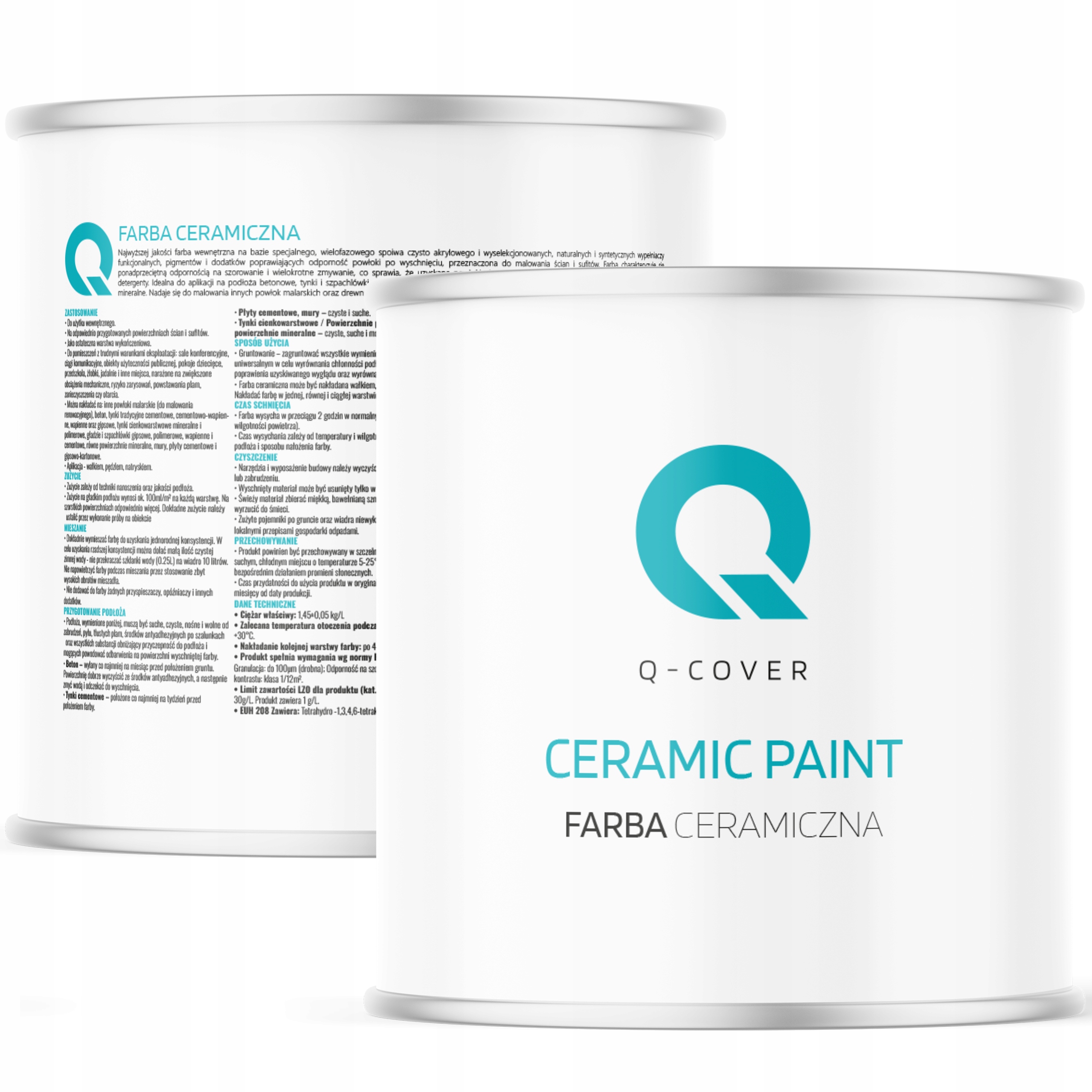 Ceramická Farba Ceramic 16 Farieb 2x2L Umývateľná Na Stenu Stropov