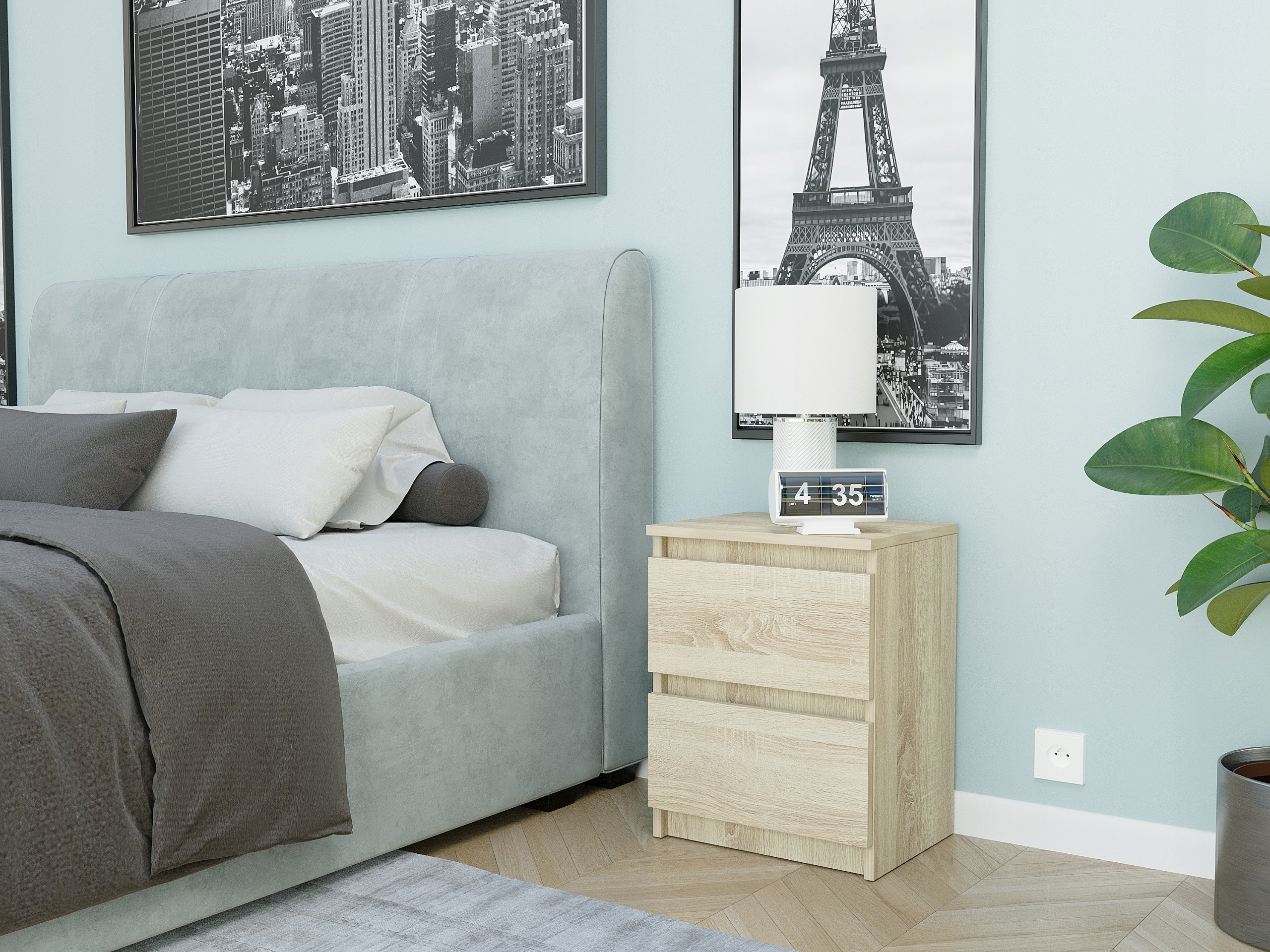 Szafka nocna komoda stolik 40cm R-2 SONOMA