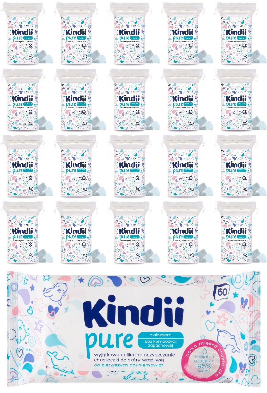 

Cleanic Kindii płatki kosmetyczne Duże niemowląt
