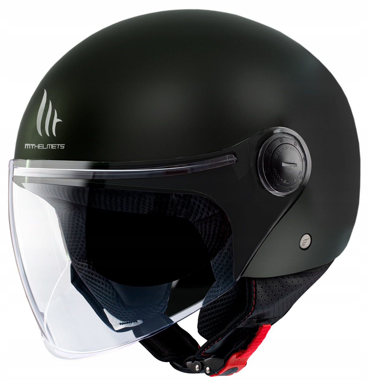 Mt Helmets Street S Black Matt Motocyklová Prilba Otvorená Je Čierna Matná