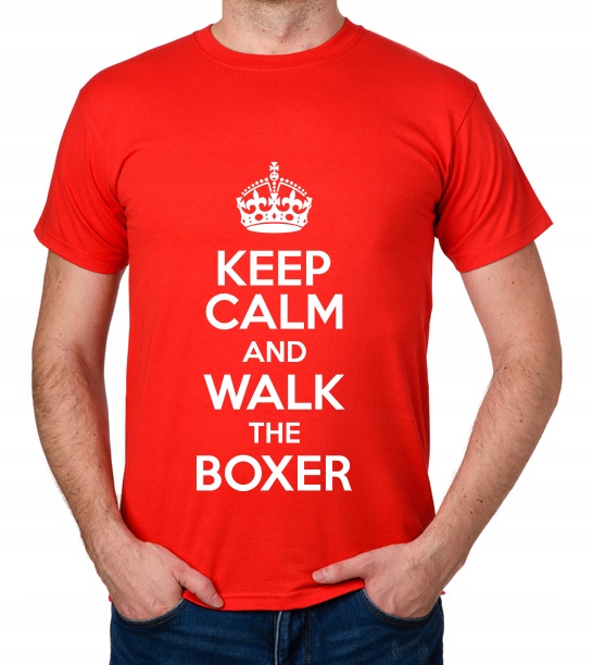 

koszulka Keep Calm And Walk The Boxer prezent