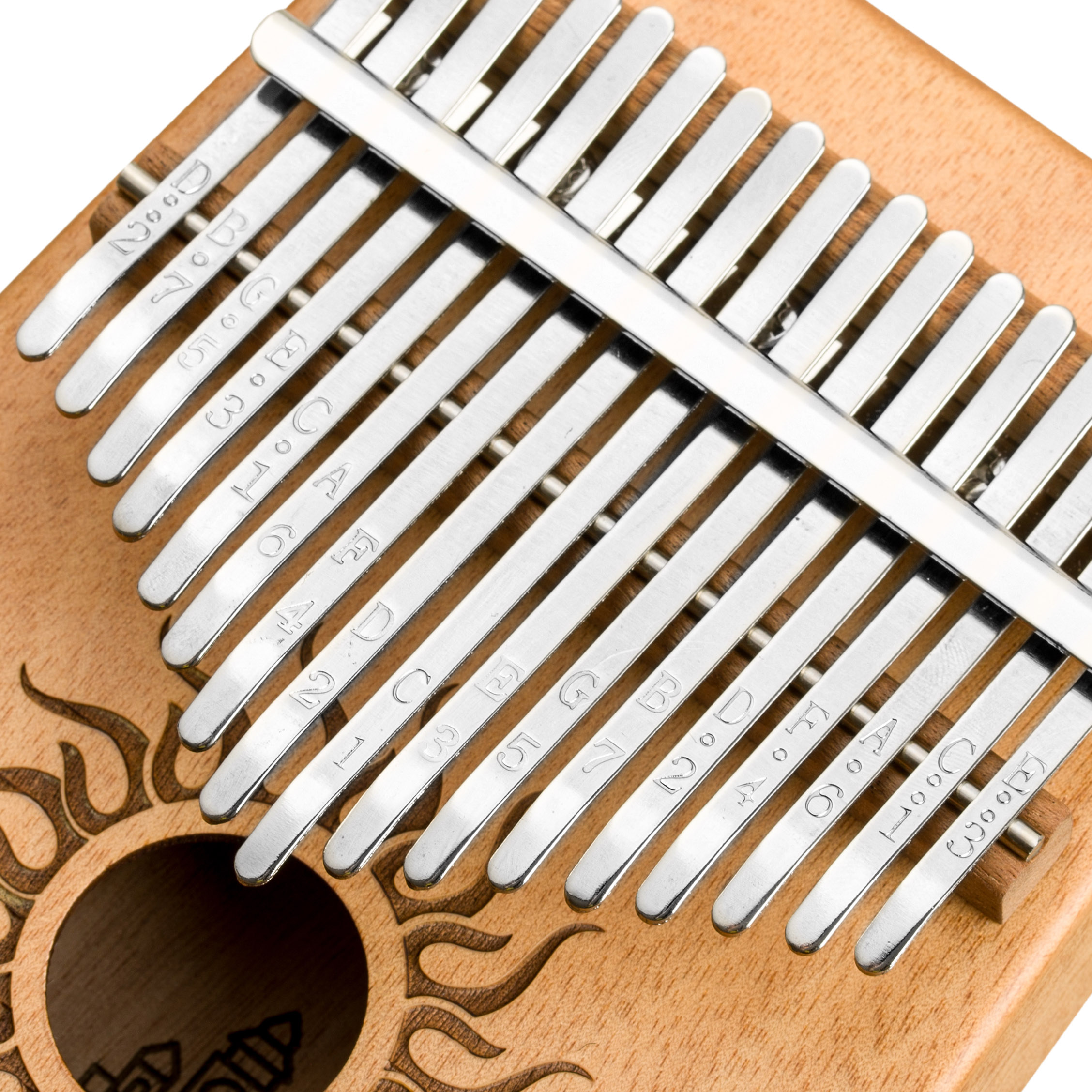 Retropolis DREWNIANA kalimba mahoń ETUI TWARDY FUTERAŁ PIANINO Wystrojona Kolor czarny