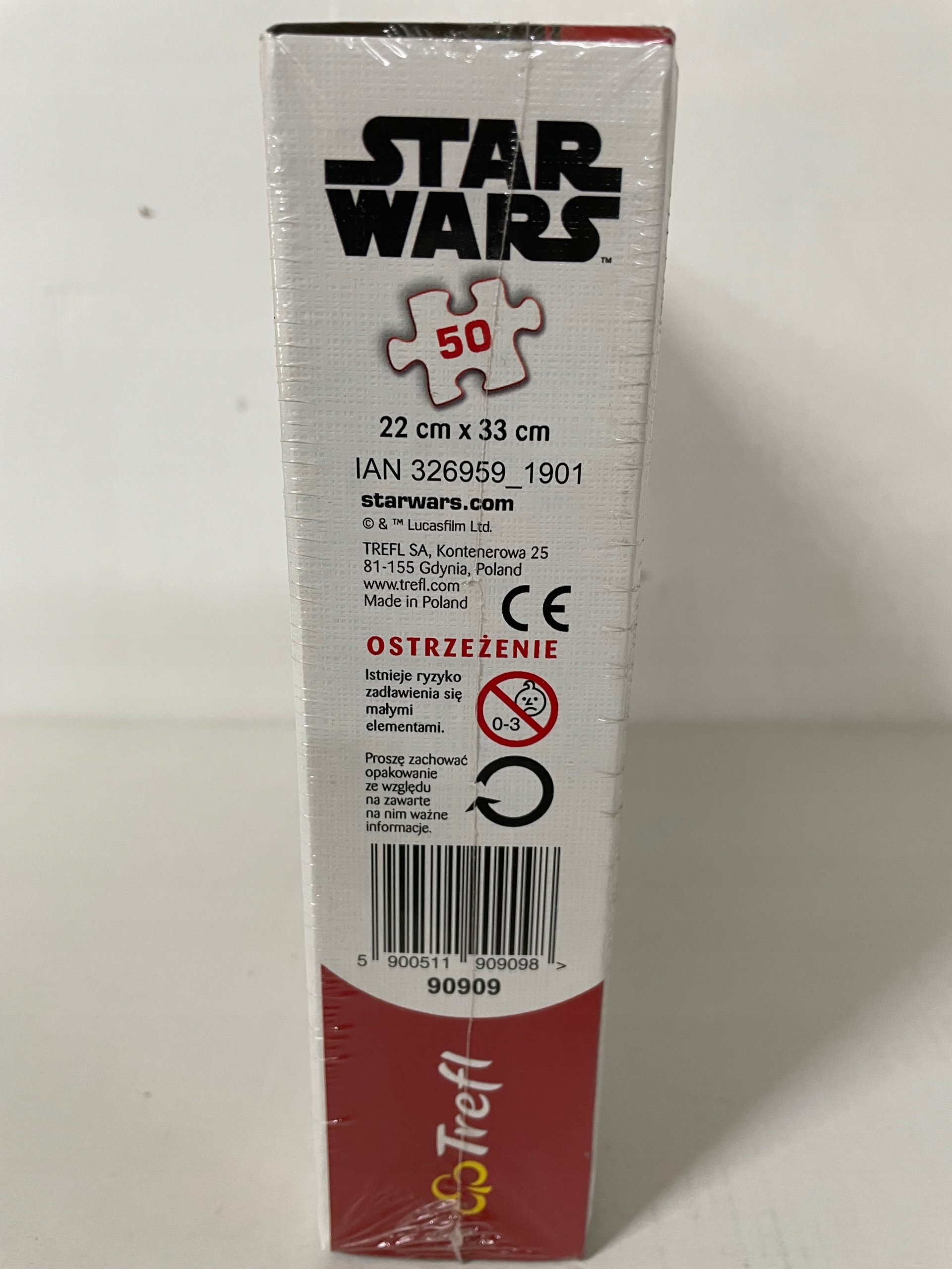 Trefl Puzzle magnetyczne STAR WARS 90909 NA LODÓWKĘ TABLICĘ EAN (GTIN) 5900511909098