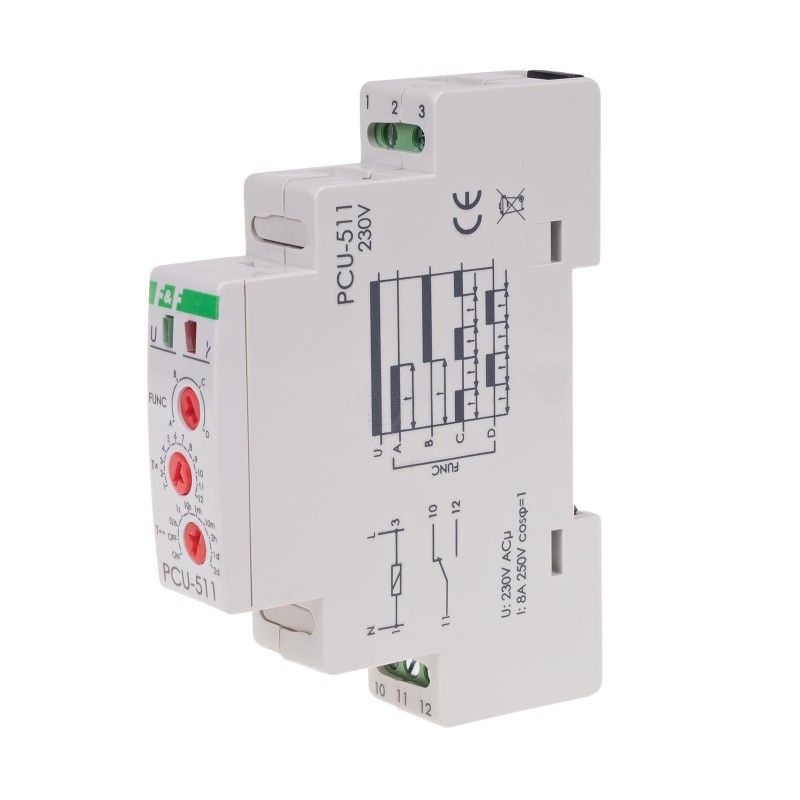 

Przekaźnik czasowy wielofunkcyjny PCU-511 230V Ac