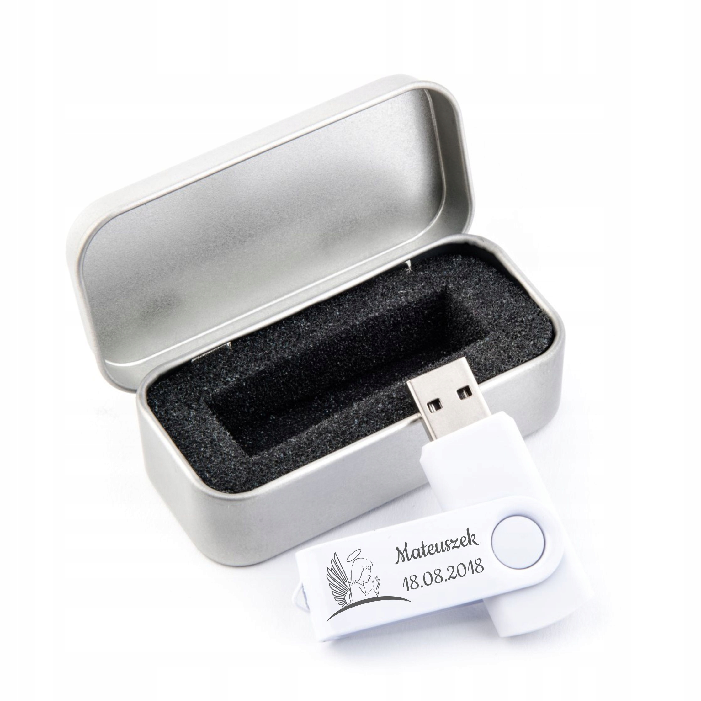 

Pendrive 4 Gb Usb 2.0 pudełko Grawer Chrzest