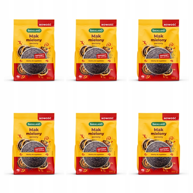 Mák modrý mletý 500g Bakalland X6