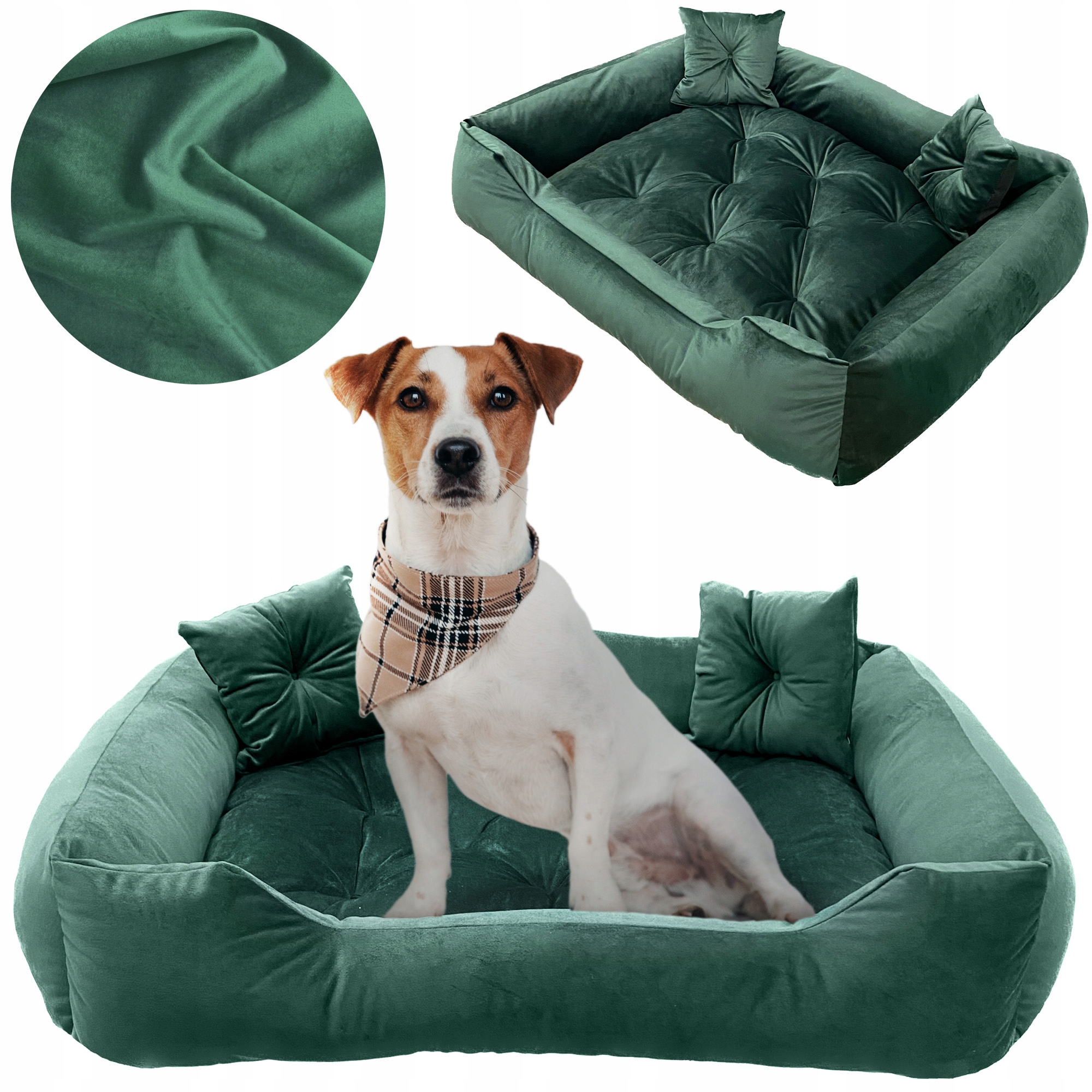 Levně Pelíšek Pro Psa Pohovka Potah 70X60 CM Prošívané Prestižní