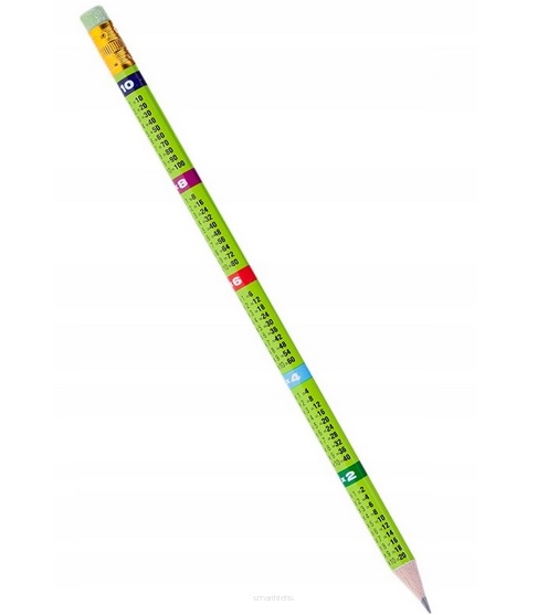Ołówek z tabliczką mnożenia szkolny klasyczny