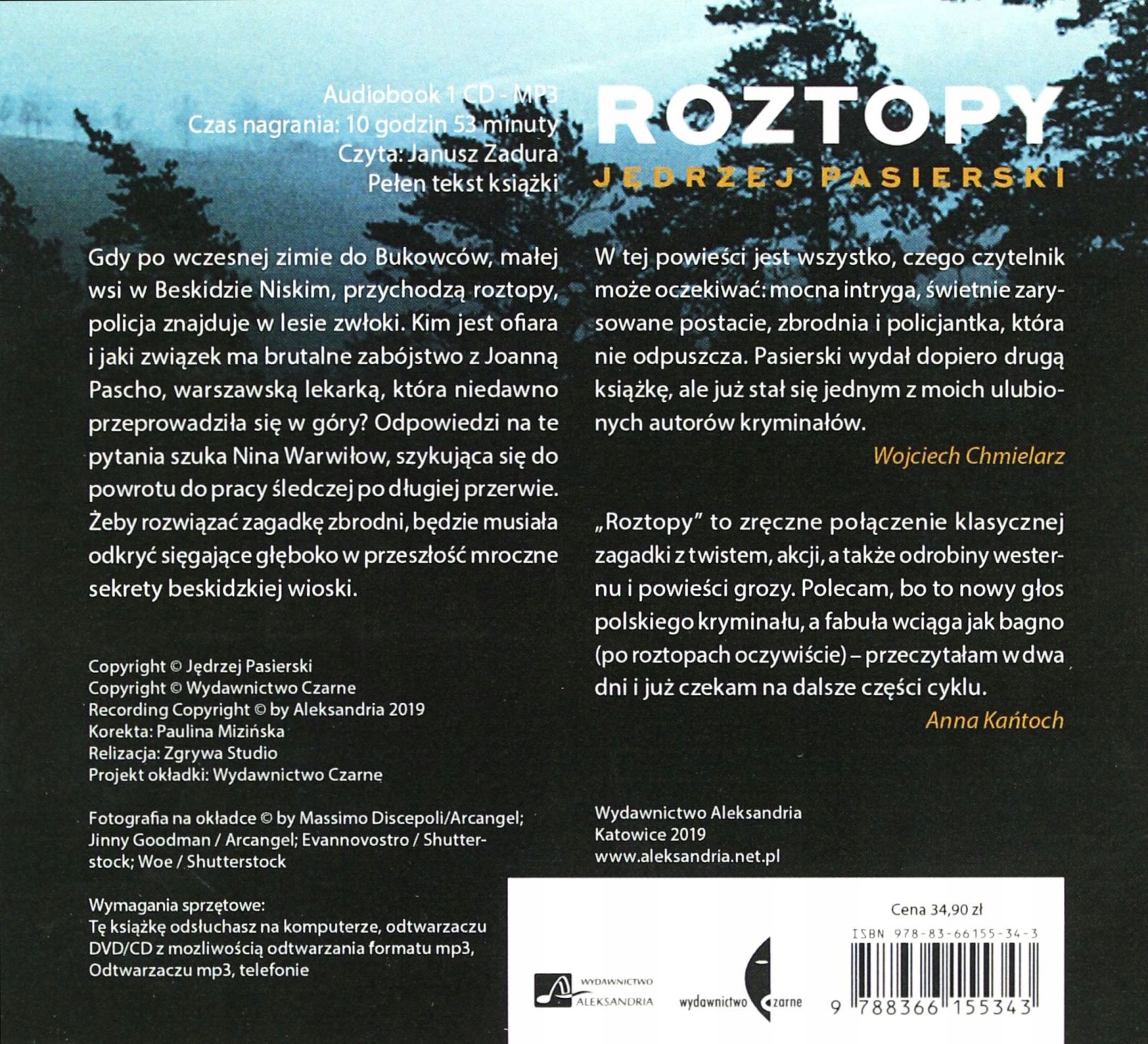ROZTOPY - JĘDRZEJ PASIERSKI [AUDIOBOOK] Stan opakowania oryginalne