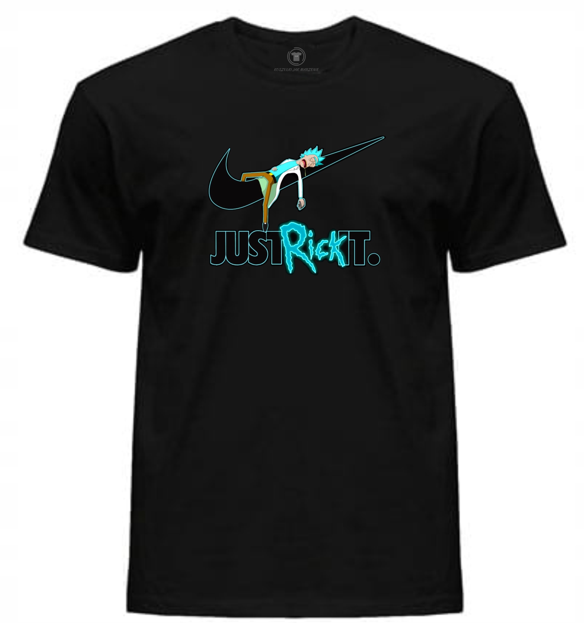 

Męska Koszulka Just Rick It czarna rozm.2XL