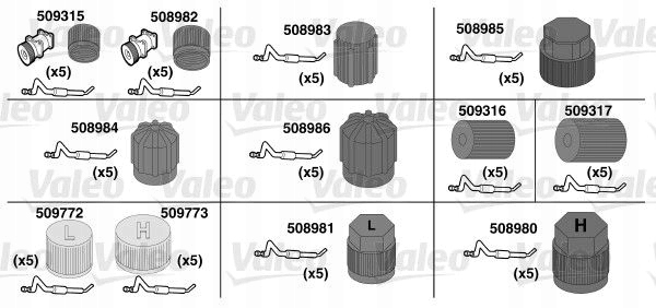 ZESTAW ORINGOW 509734 VALEO Brand Valeo