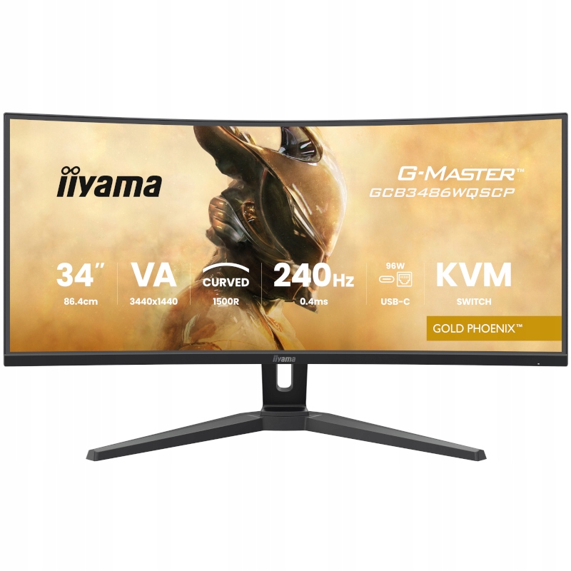 Monitor zakrzywiony 34" Iiyama GCB3486WQSCP-B1 Va 3440x1440 Uwqhd 240Hz
