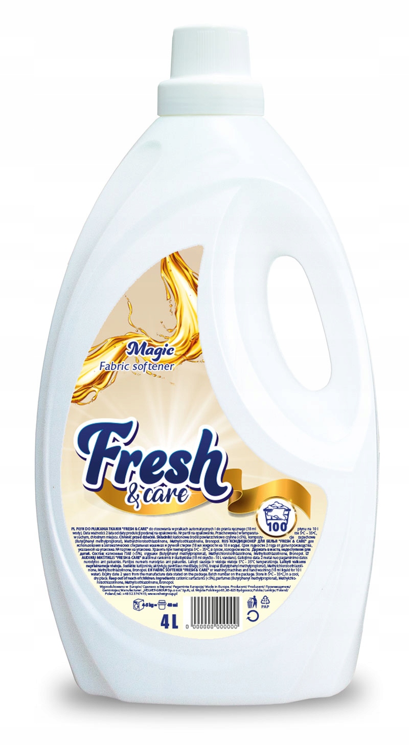 

Płyn Do Płukania Tkanin Fresh & Care 4L Magic