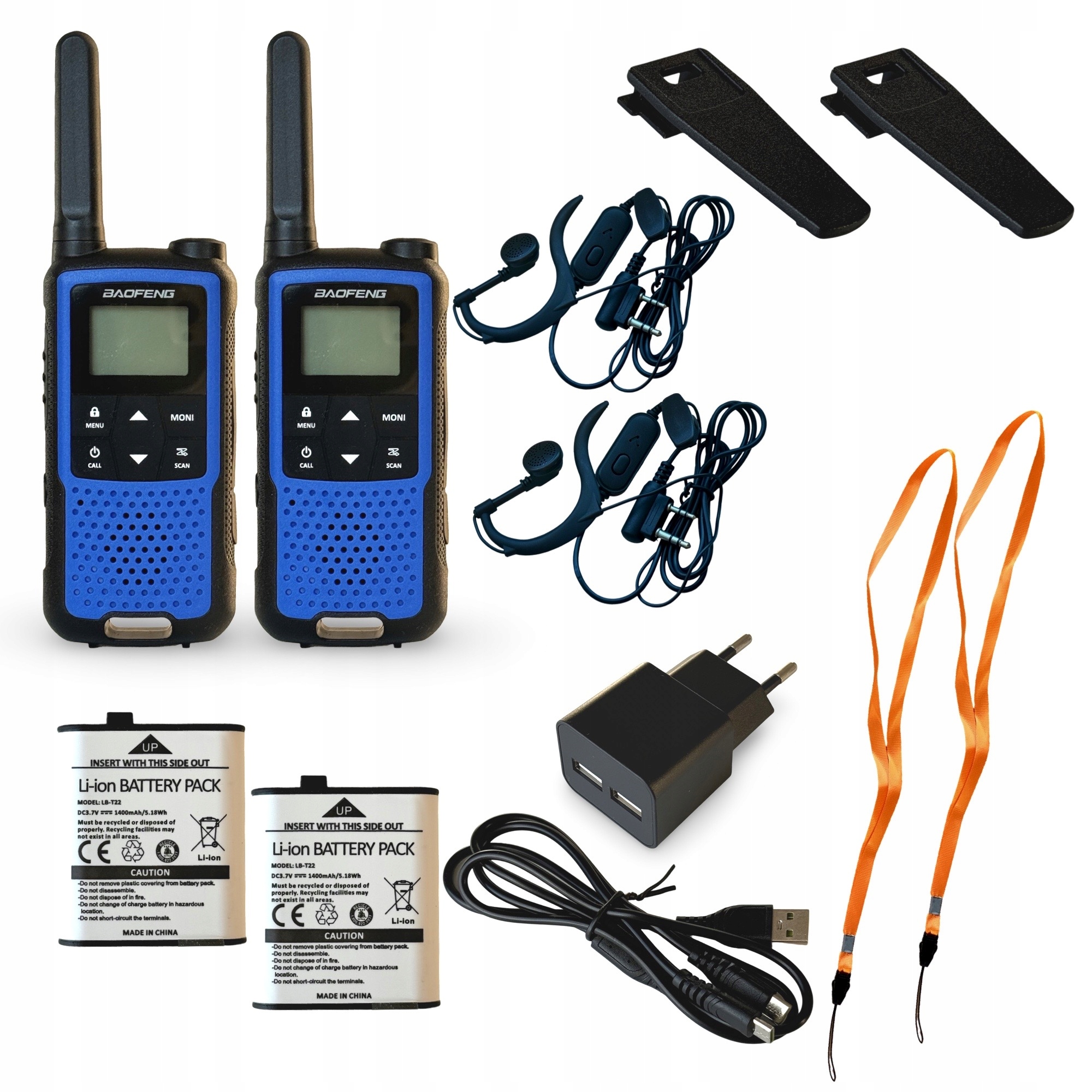 Vysílačka Vysílačka Loki Toki Baofeng T22 Blue Pmr Bez licence