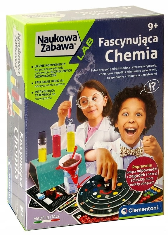 ZABAWKA EDUKACYJNA dla Dzieci Fascynująca Chemia Wiek dziecka 9 lat +