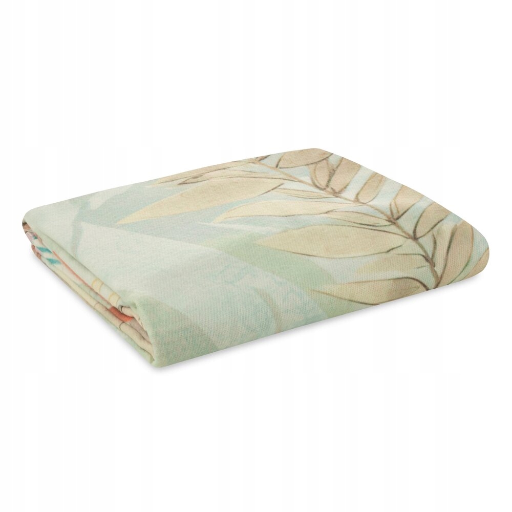 Měkká teplá deka s květinami pastelově modrá 150X200