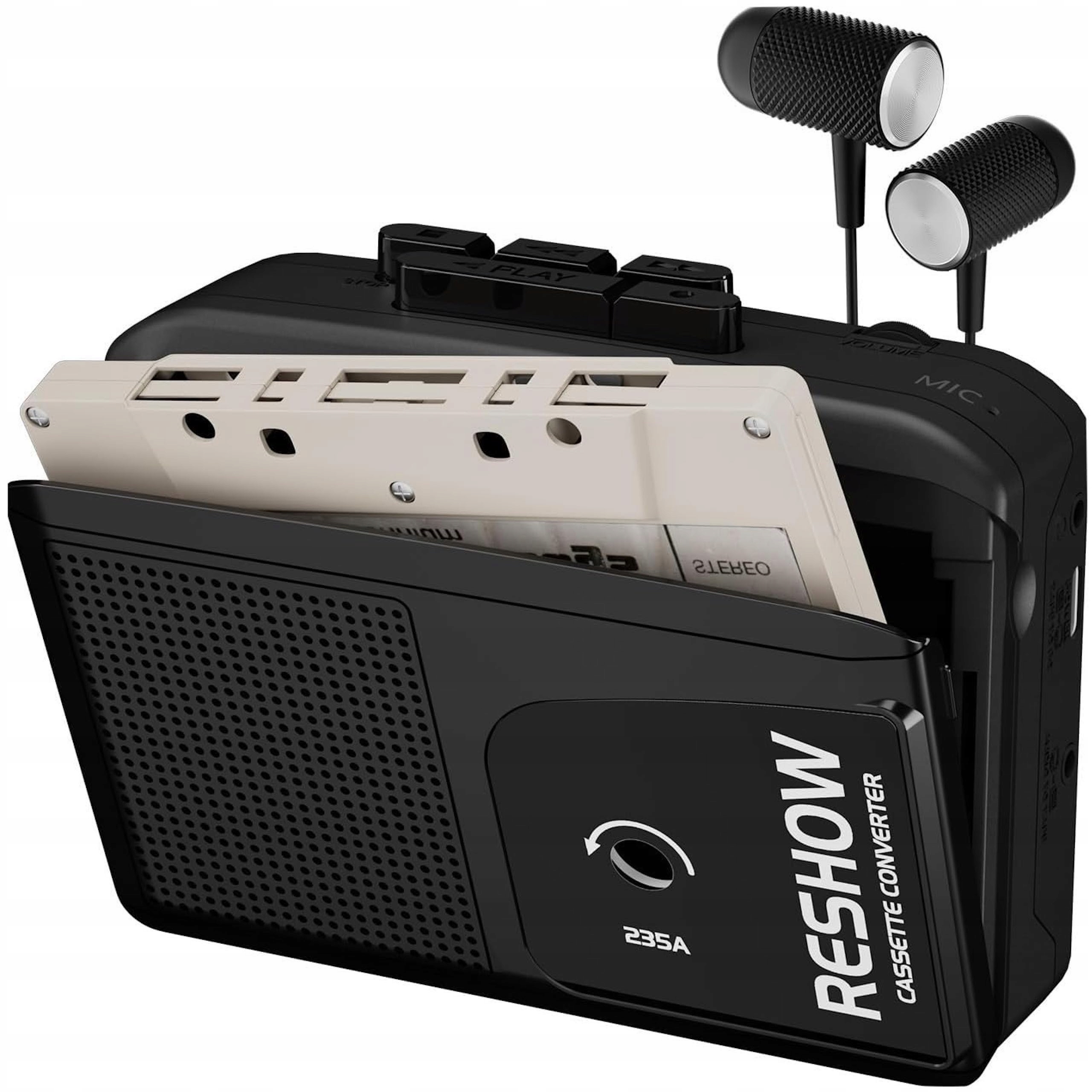 Prenosný kazetový prehrávač Walkman Konvertor Usb na MP3 Reproduktor Slúchadlá
