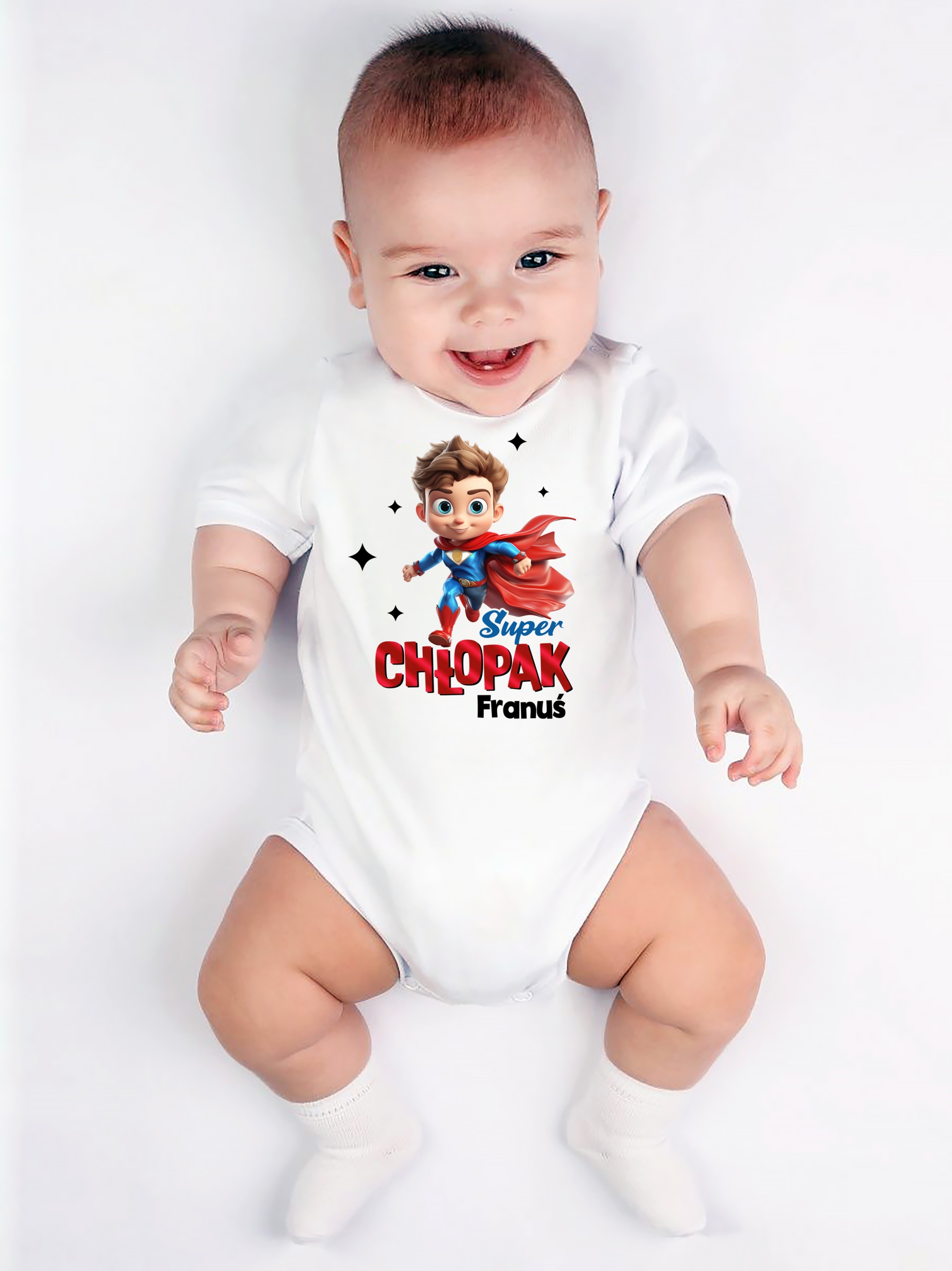 Body DZIEŃ CHŁOPAKA SUPER CHŁOPAK PREZENT IMIĘ 98 Liczba sztuk w ofercie 1 szt.