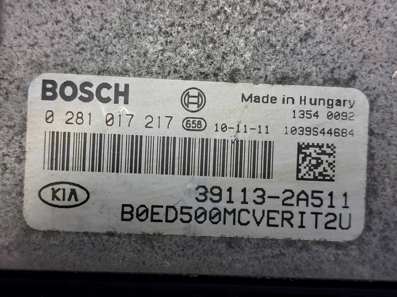Montaggio STARTOWY KIA CEED e LIFT 1.6 CRDI 39113-2A511 0281017217 94024-1H151