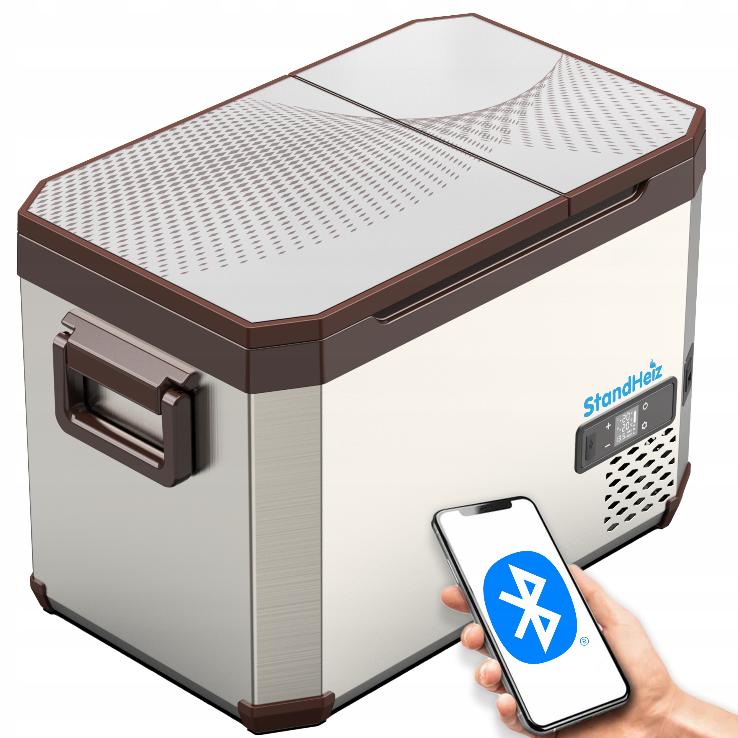 Turistická Přenosná Kompresorová Chladnička 40 L Obytný Vůz 12V24V 230V Standheiz