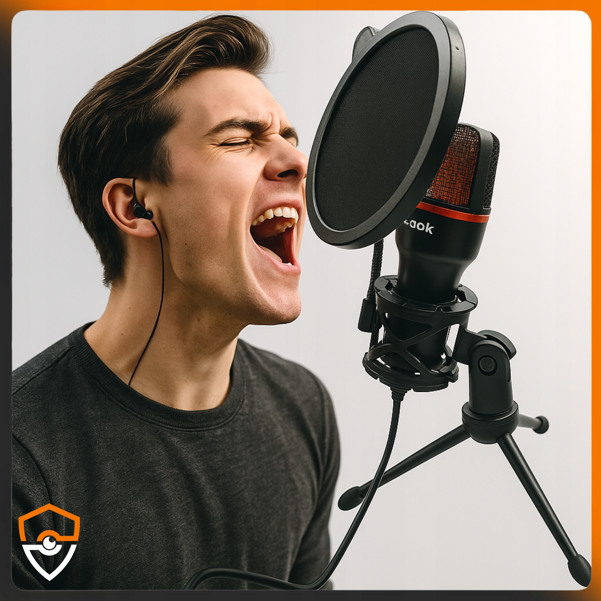 Mikrofon do Komputera Studyjny EUROLOOK Gamingowy USB Statyw RGB Model MCR6