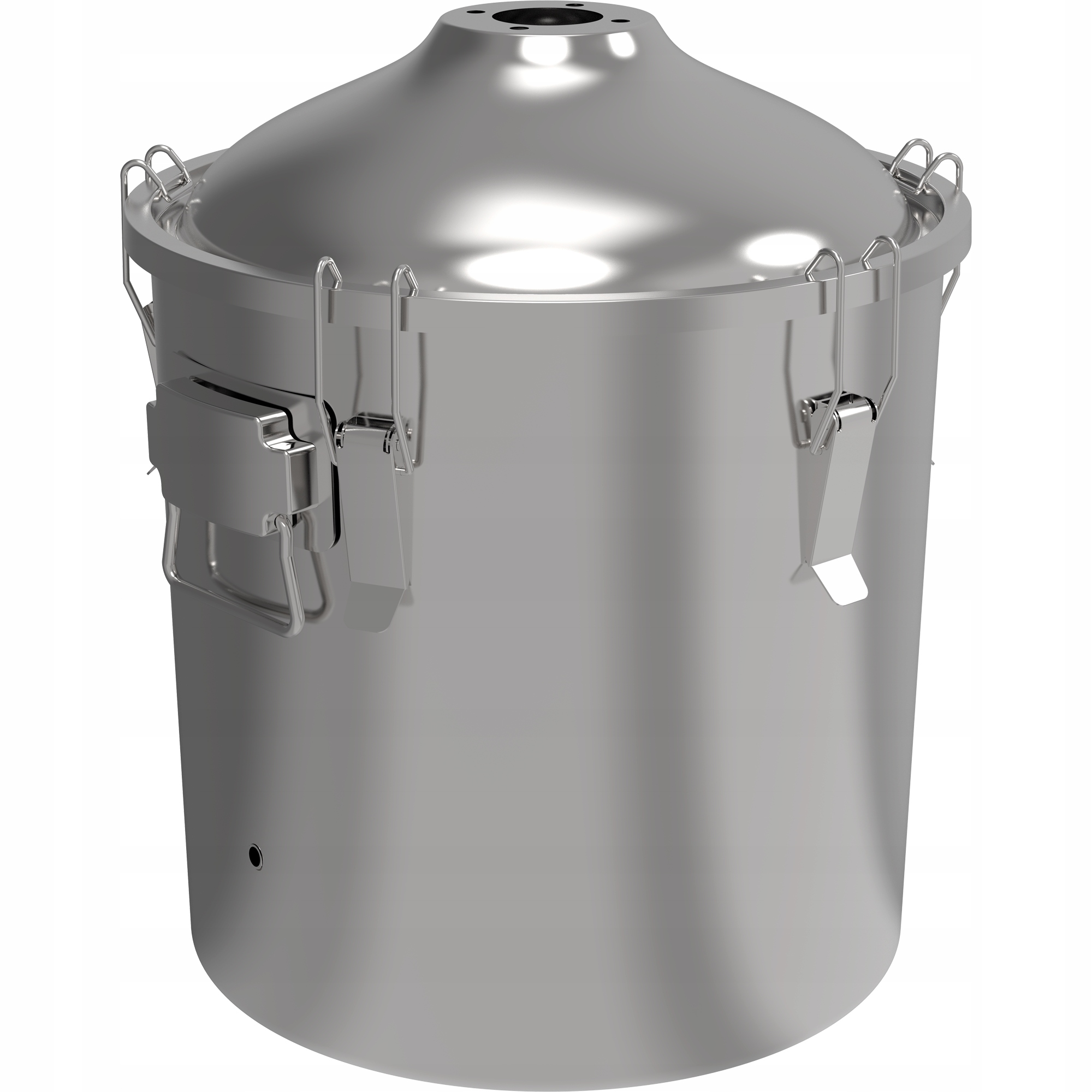 Modularer Brenner aus Edelstahl INOX 18L Munin Convex Gesamthöhe 74,5 cm