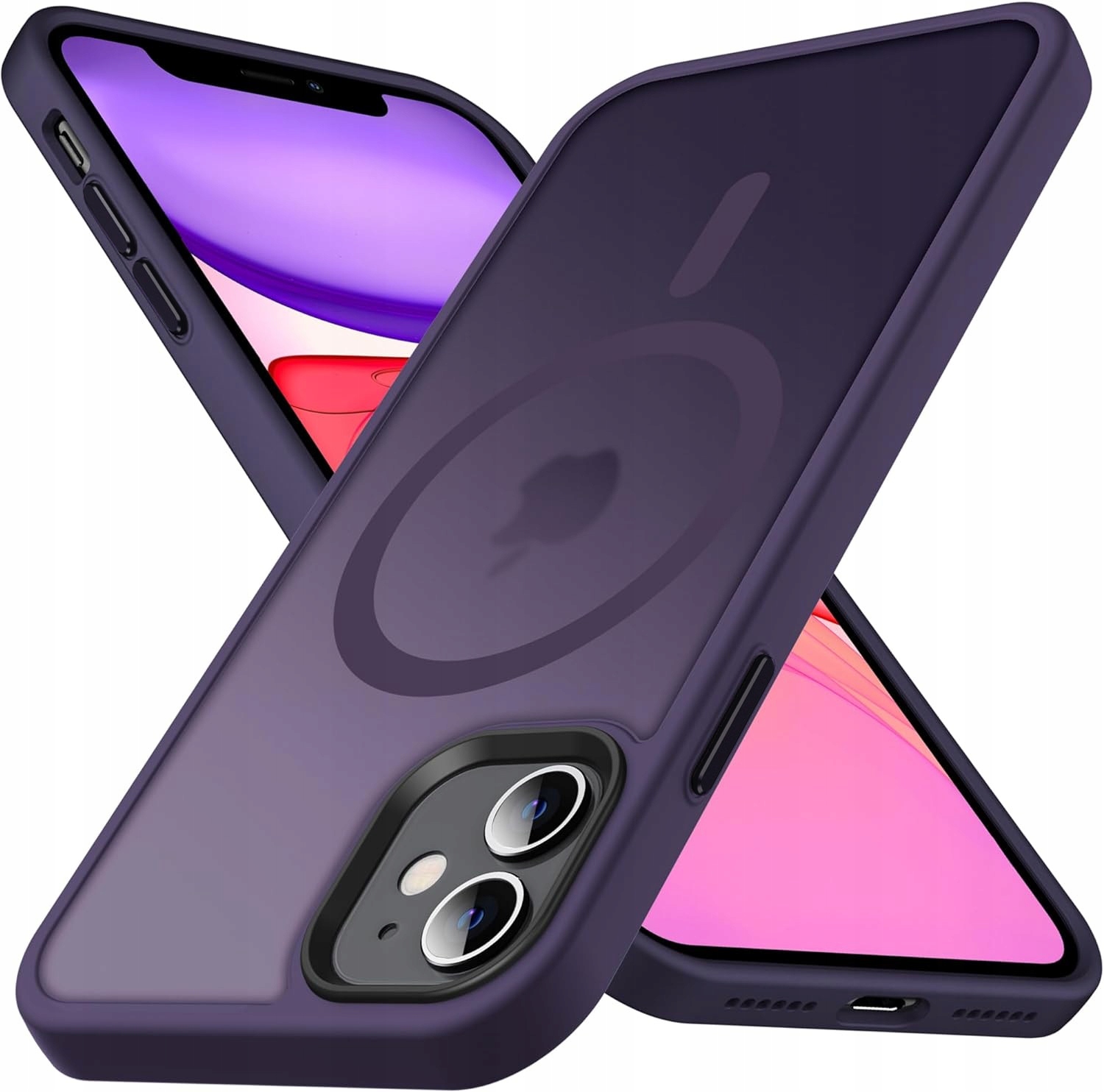 ETUI DO IPHONE 11 RÓŻNE KOLORY CASE MATOWE MAGNETYCZNE + SZKŁO HARTOWANE 9H Marka Inna
