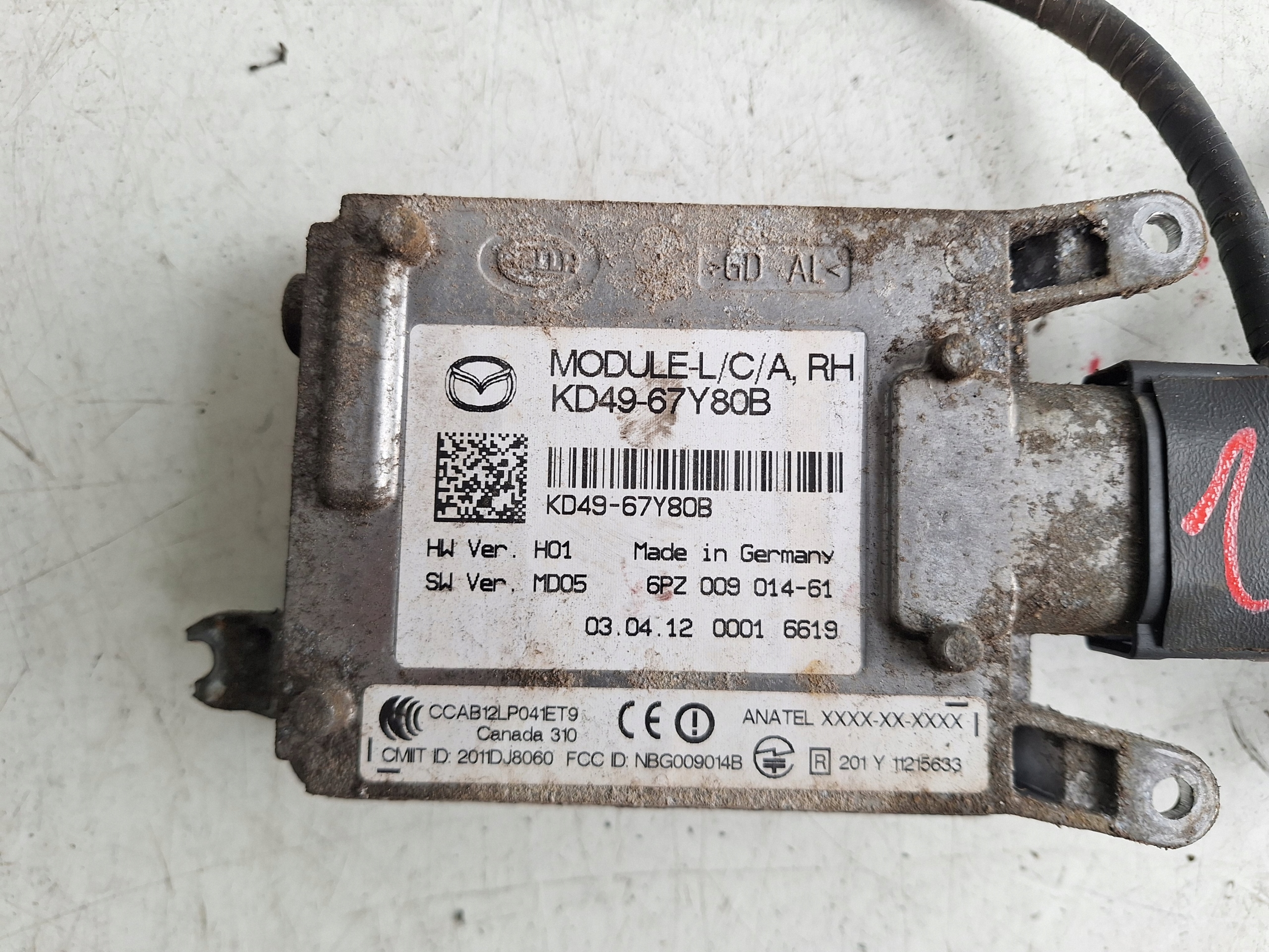 mazda 11-14 ассистент полосы KD49-67Y80B