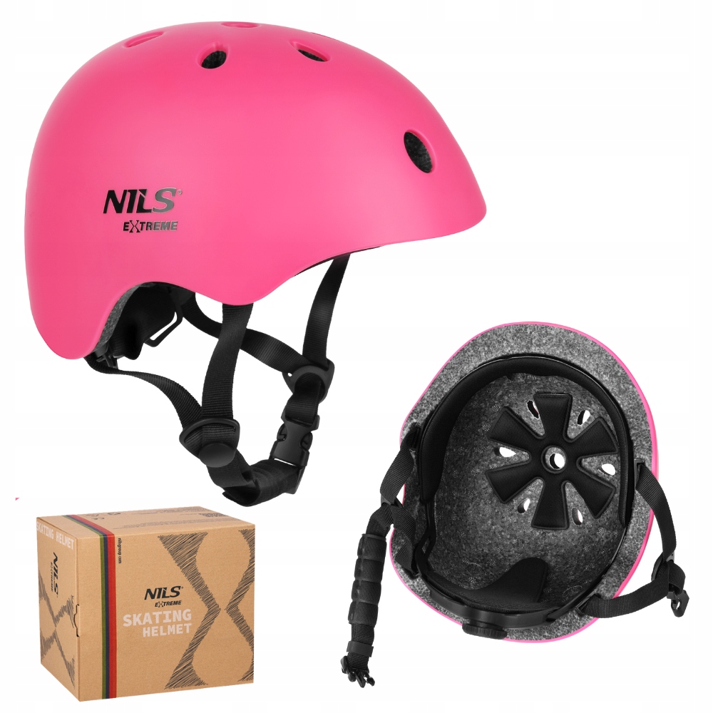 Kask Na Rolki Rower Hulajnogę Regulowany Dla Dzieci Orzeszek Nils 48-52 cm