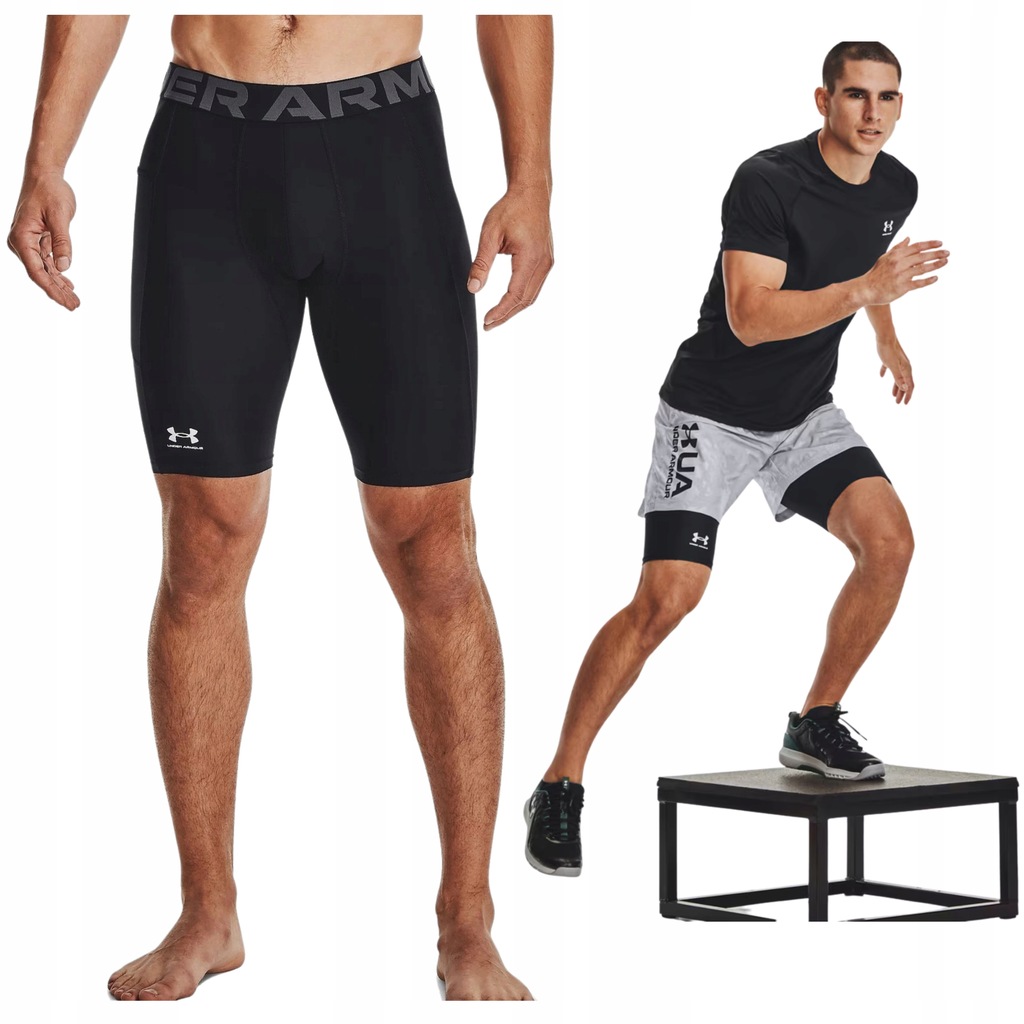 Under Armour Spodenki Męskie Krótkie Treningowe Sportowe Czarne XL