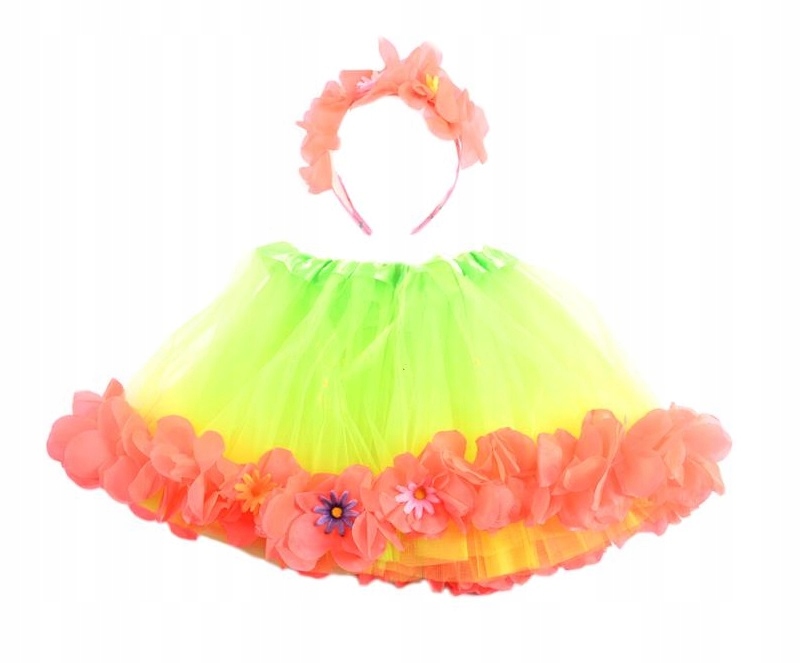 STRÓJ PANI WIOSNA PRZEBRANIE SPÓDNICZKA WIANEK KWIATOWY RÓŻNE KOLORY