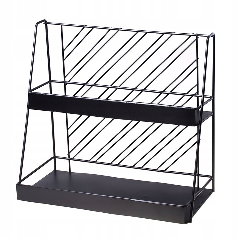 

Metalowa dwupoziomowa półka na kosmetyki styl Loft