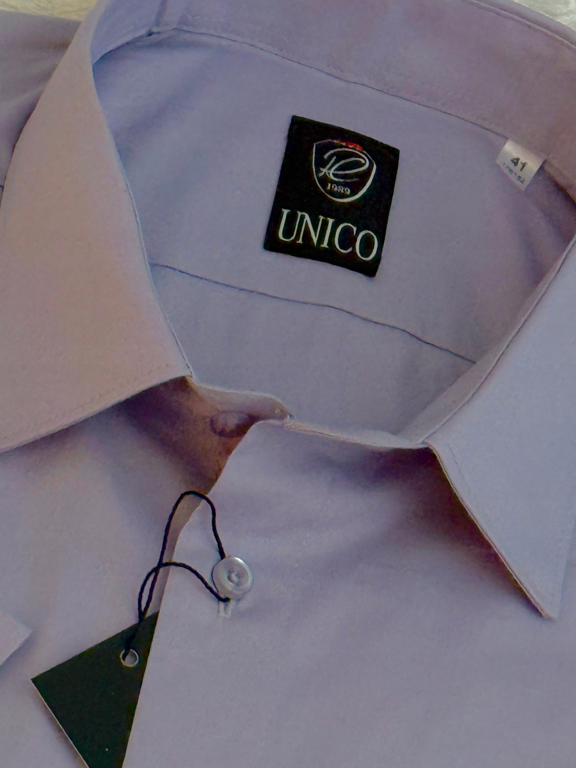 Unico R.c. pánská slim košile Šedá 97vlna kr. ruka 45 176/182 poplin/27