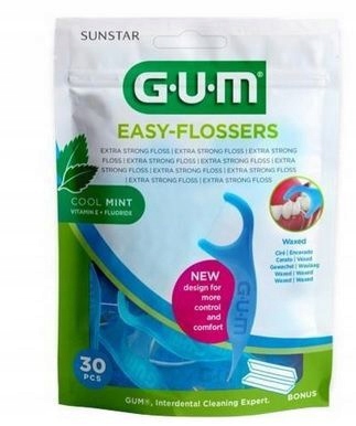 

Gum Easy Flossers nici dentystyczne 30 sztuk