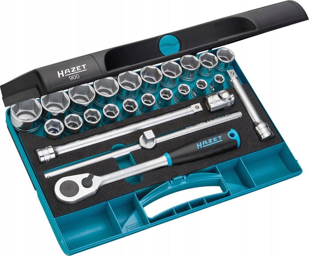 Sada koncoviek nástrčného kľúča 6-hranné Hex 1/2" 900, 25-dielna Hazet