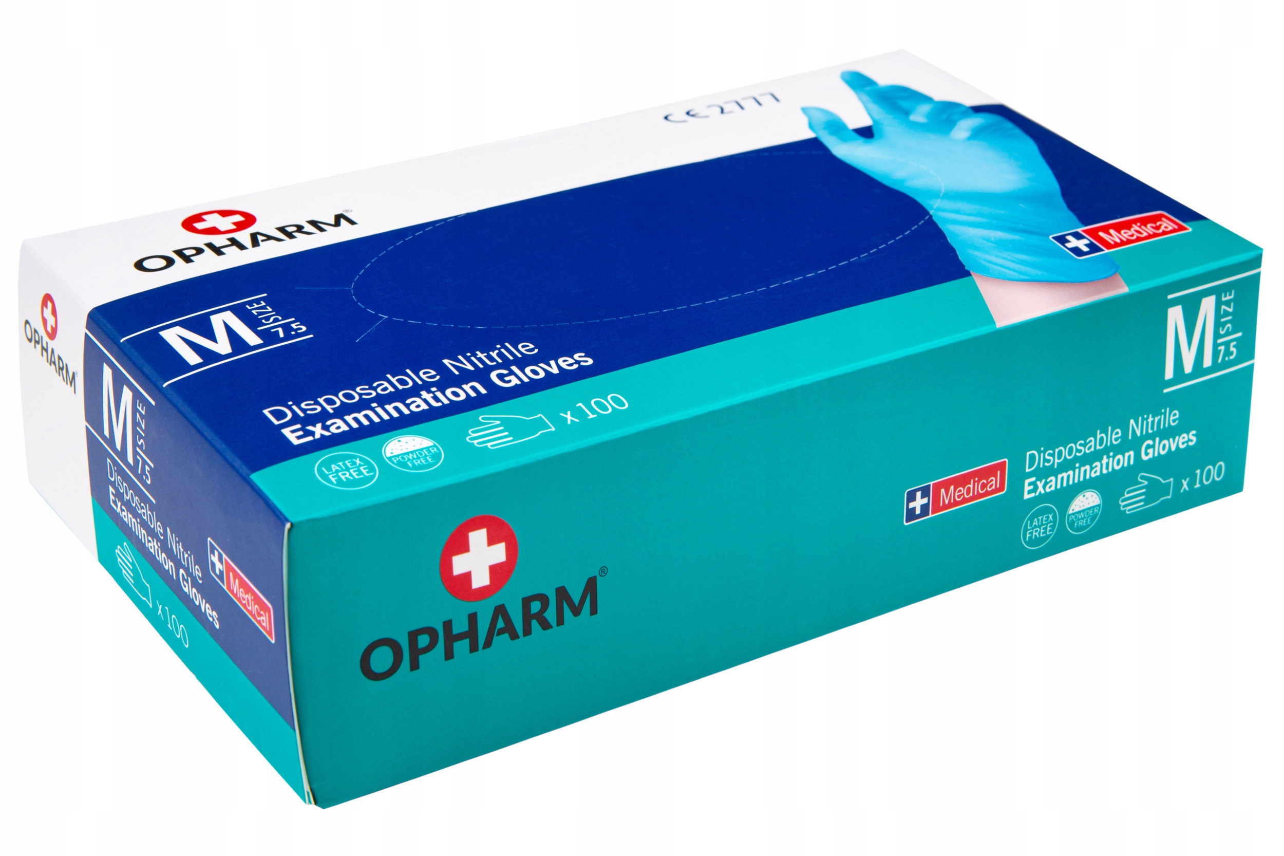 

Rękawice Nitrylowe Opharm Niebieskie M 100 szt.