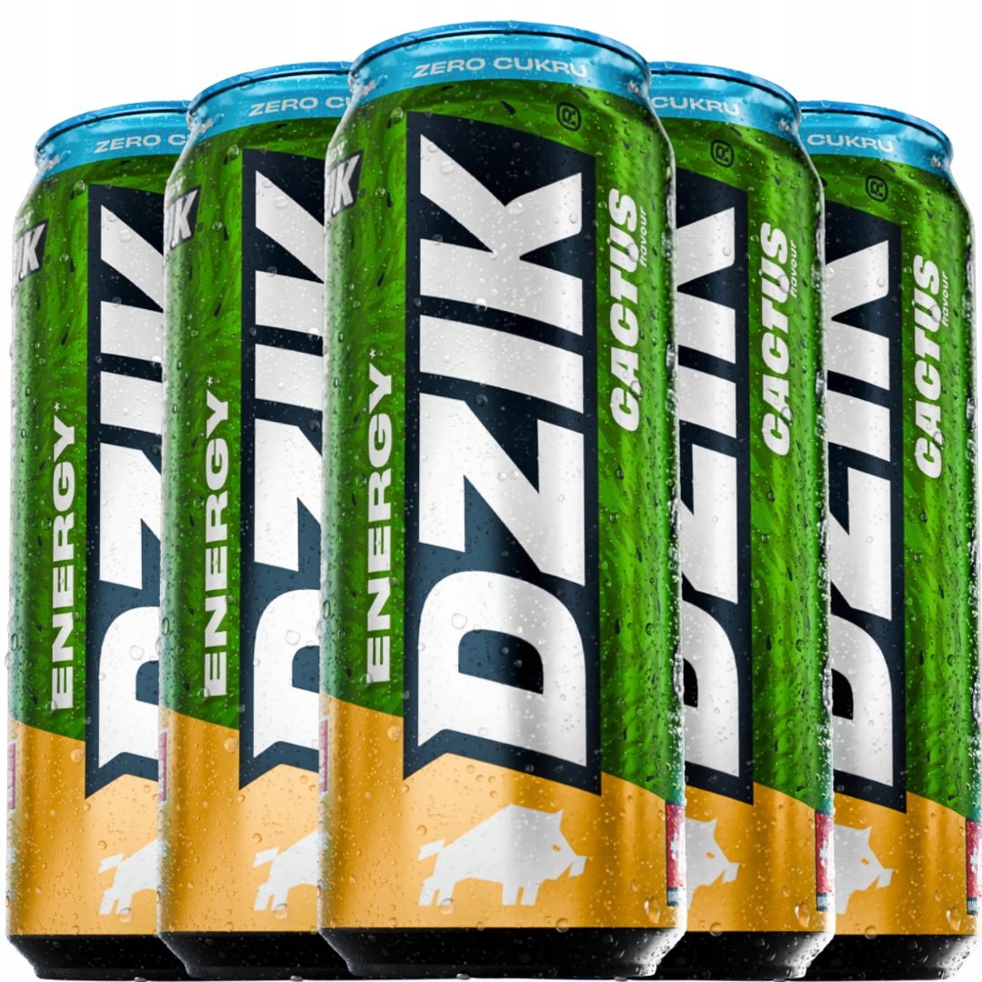 Wk Dzik Energy 500 ml Cactus kaktus zero cukru energetyk drink kofeina