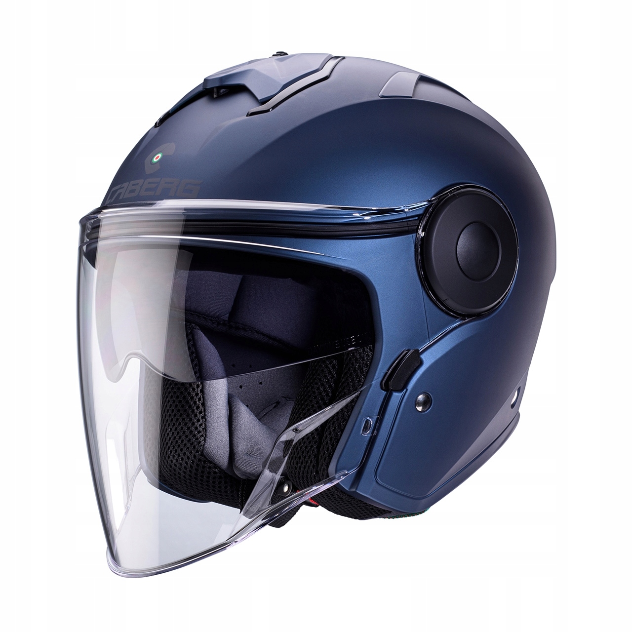 Caberg Otvorená Prilba Jet S Blendou Model Soho Solid Farba Modrá Matná Blu
