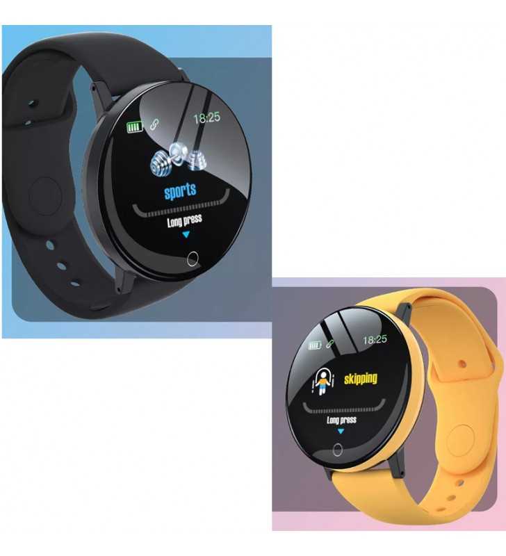 SMARTBAND PLUS PULSOMETR OPASKA FIT SMARTWATCH Kolor dominujący czarny