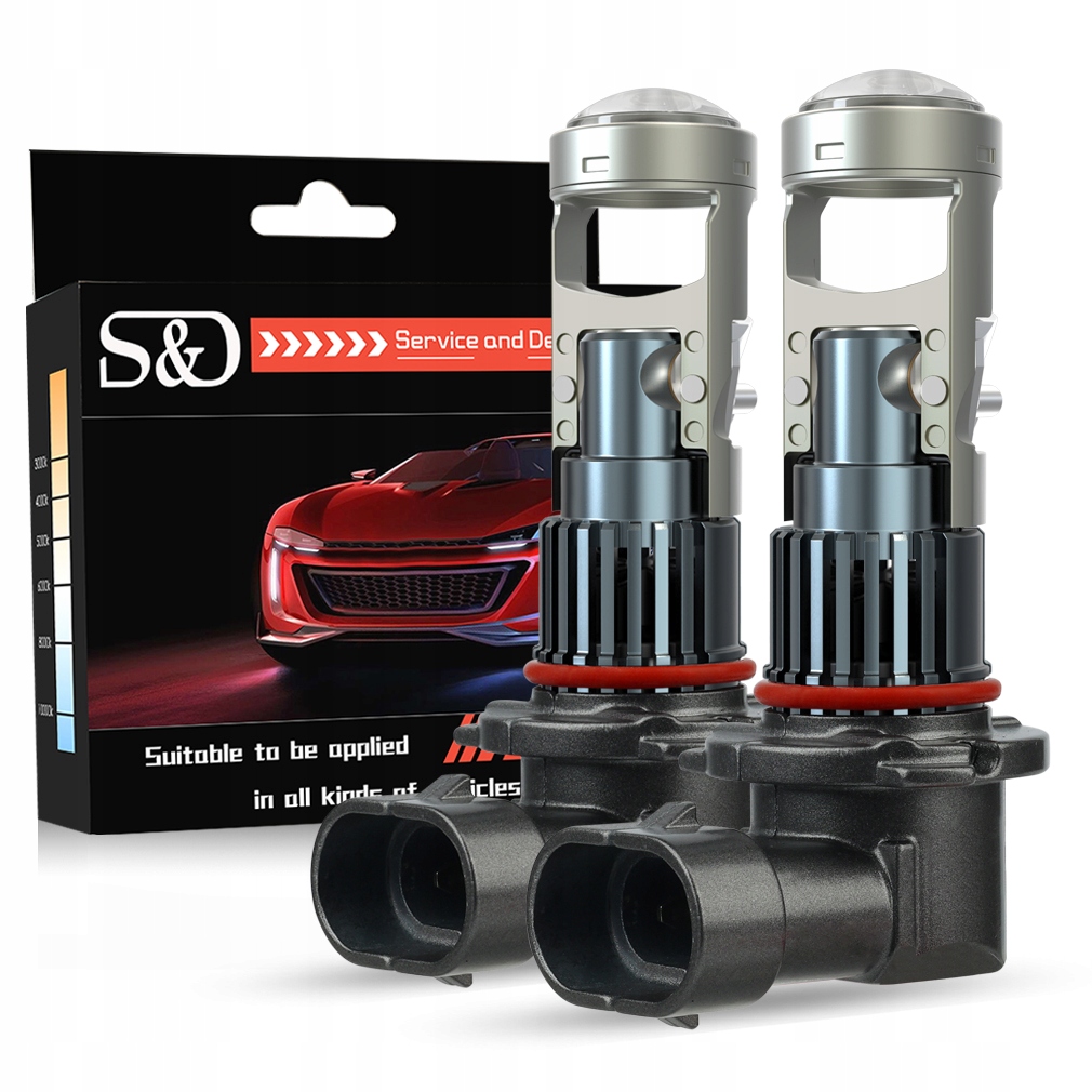 Led Žárovky HB3 9005 Retrify S&d Projektor Ideální Odříznutí Čočky