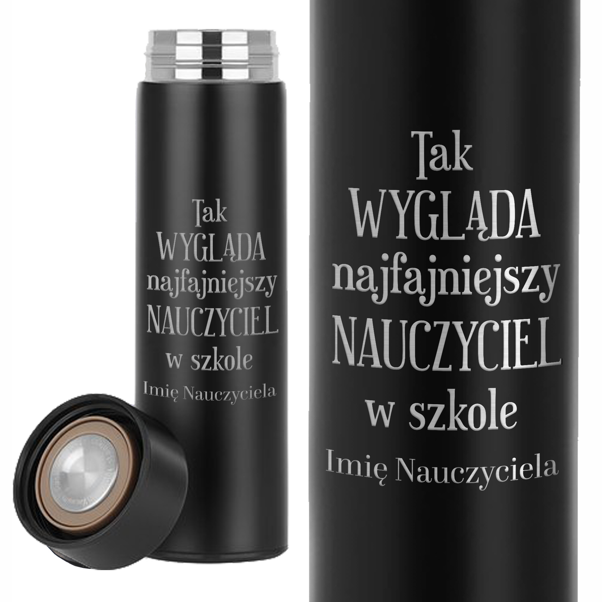 Termos Czarny Dzień Nauczyciela Najfajniejszy Nauczyciel W szkole