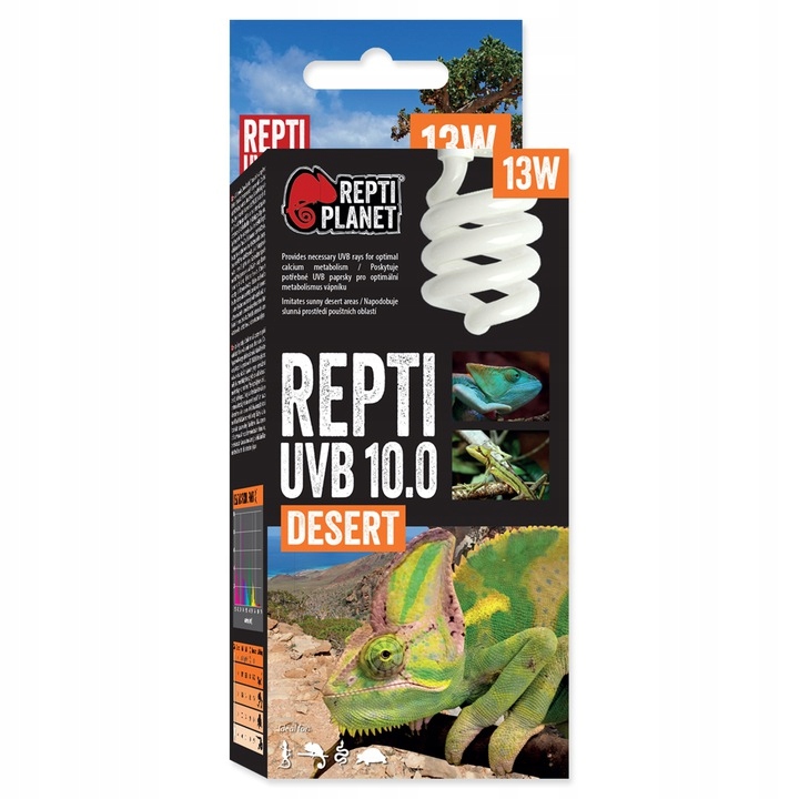 

Żarówka Uvb 10 13W Terrarium Repti Planet Desert